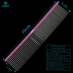 OA2250801R19 OITABI Pet Steel Comb Dog Cat Brush Knot Mat