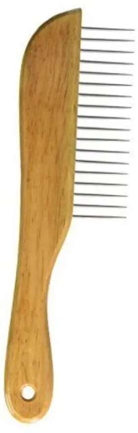 LB26069 OMNIPET Wooden Handle Comb Haired Cats Dogs Pet