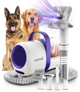 800482663492 ONEISALL Pet Vacuum Brush Shedding Hair Dust Cup