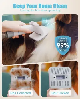 B0C4GYHP4G ONEISALL Dog Brush Vacuum Tools Deshedding #2