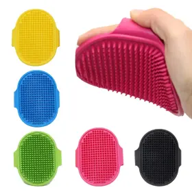 313043952909 ONESTOP-STORES Rubber Dog Cat Brush Pet Bath #2