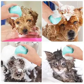 705353648977 ONESTOP-STORES Silicone Dog Cat Shower Brush Pet #3