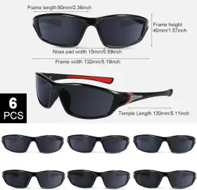 313095355338 ORDORA Mens Polarized Sunglasses Wrap Sports #3