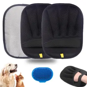 607603401854 OREBOG Pet Hair Removal Glove Dogs Electrostatic