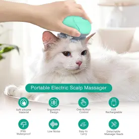 313056570596 ORIA Electric Pet Massager Handheld Dog Cat Bath #2