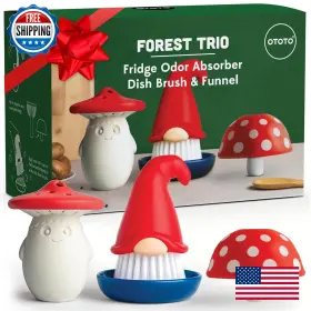 B0F2MTGGYS OTOTO Forest Dish Brush Funnel Deodorizer Beardy