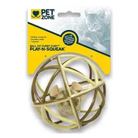 780824126253 OURPETS Earscrubbers Ball Furry Fury Cat Toy