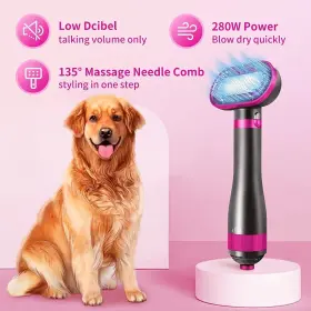 761344818200 PARSMARDO Pet Hair Dryer Brush Dog #2