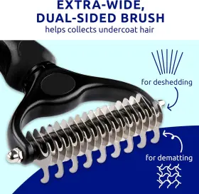 313047632616 PAT YOUR PET Deshedding Dog Brush Double Rake #3
