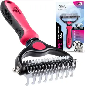 445023994999 PAT YOUR PET Deshedding Brush Double Undercoat