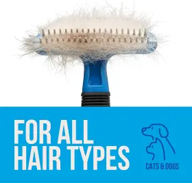 705353175244 PAT YOUR PET Shedding Brush Dogs Cats Double #2
