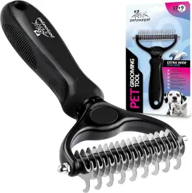 705353175244 PAT YOUR PET Shedding Brush Dogs Cats Double #3