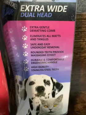 860007497537 PAT YOUR PET Double Undercoat Rake Dogs Cats #3