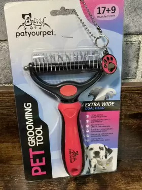 860007497537 PAT YOUR PET Double Undercoat Rake Dogs Cats