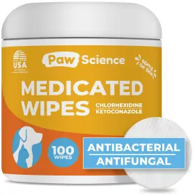 PS-MWDC-CM10057 PAW SCIENCE Antibacterial Medicated Wipes