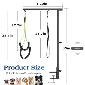 723314121086 PAWABOO Dog Table Arm Clamp #2