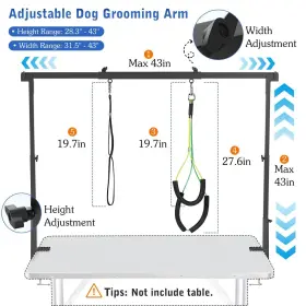 723314176536 PAWABOO Pet Arm Clamp Dog Table Adju #2