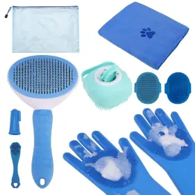 DQSA01730A PAWCHIE Bath Pets Hair Brush Set Towel Washing Kit