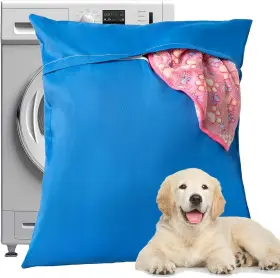 PLB-30X35-BLUE PAWFINITY Pet Laundry Bag Washing Guinea Liner