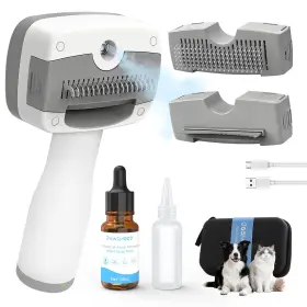 D1-2508-B1-PO PAWIMOOD Pet Steam Brush Cats Cleaning Dog