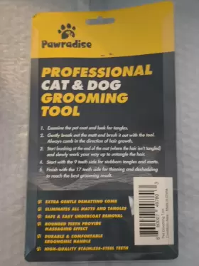 860007497803 PAWRADISE Deshedding Dog Brush Double Pet Hair #2
