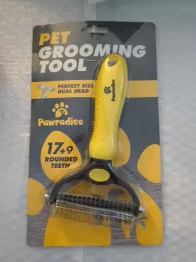 860007497803 PAWRADISE Deshedding Dog Brush Double Pet Hair