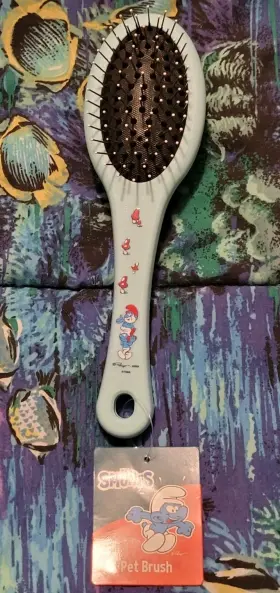 042887894648 PAWS INC Smurfs Pet Brush Double Dog Cat