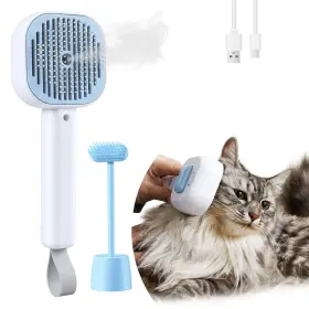 717024337653 PAWS PERCH Cat Steam Brush Spritz Defur Slicker