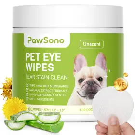 PW3.1-UNS-100P PAWSONO Wipes Cats Hypoallergenic Dog Cleaner