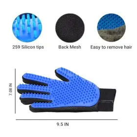 745746959587 PAZONE Pet Cleaning Brush Glove Massage Hair Ele #2