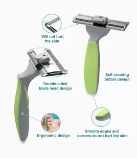 930758600358 DOG Brush Deshedding Pet Tool Cats Reduces Shed #2