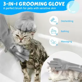313032217248 PECUTE Pet Gloves Heat Silicone High Density Tee #2