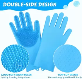 PGT-GG01 PECUTE Pet Gloves Heat Cat Bathing High Density #3