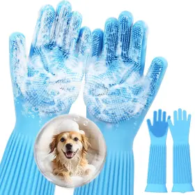 PGT-GG03 PECUTE Pet Gloves Heat Cat Bathing High Density