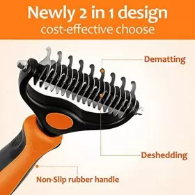 959738477926 PEITA PET Undercoat Rake Dog Deshedding Brush #3