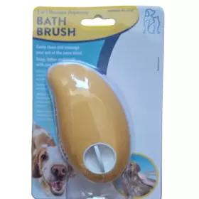 030172101373 PENN PLAX Dog Bath Brush Shampoo Dispensing