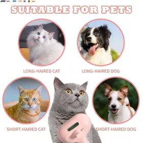 313034519531 PET Spray Cat Brush Shedding Hair Removal Comb #2