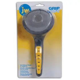 65002 PET COMPANY Dog Slicker Brush Slip Grip Steel Tines