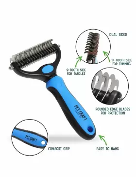 847388087519 PET CRAFT SUPPLY Dog Rake Undercoat Brush #2