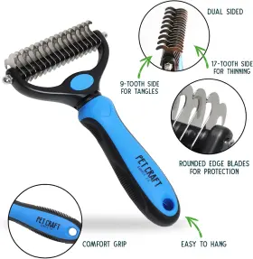 8751 PET CRAFT SUPPLY Dog Rake Undercoat Brush Deshedding #2
