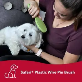 W6143 PET PRODUCTS Safari Wire Pin Brush Slip Handle Hair #2