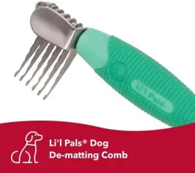 W6216-NCL00 PET PRODUCTS Steel Matting Comb Grip Handle Dogs #2