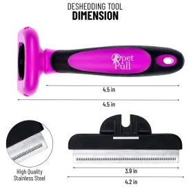 608028378592 PET PULL Deshedding Tool Cleaning Brush Hair #2