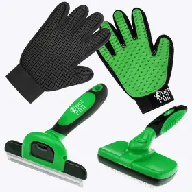 608028378615 PET PULL Hair Removal Tool Brush Glove Kit