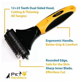 0641361329975 PET REPUBLIQUE Dog Dematting Tool Matt Cats #2