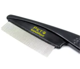 11277429 PET REPUBLIQUE Flea Comb Dogs Cats Flexible Pins