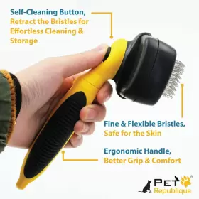 641361329982 PET REPUBLIQUE Slicker Brush Dogs Cats Rabbits #2