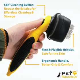 PET-3494 PET REPUBLIQUE Slicker Brush Dogs Cats Rabbits Hai #2