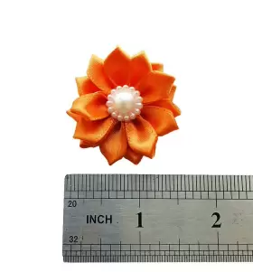 711978055052 PET SHOW Flower Dogs Hair Bows French Barrette #2