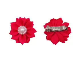 711978055052 PET SHOW Flower Dogs Hair Bows French Barrette #3